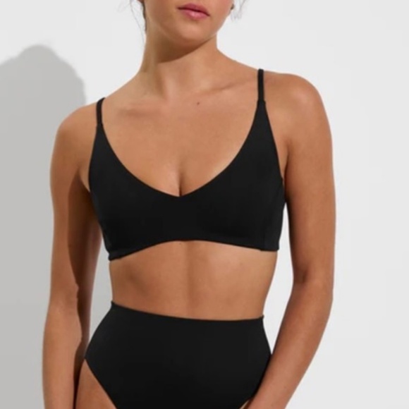 Left On Friday Sunday Black Bikini Top - Picture 1 of 7
